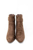Runway Ready Faux Suede Brown Ankle Booties