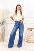 Coachella Valley Tummy Control Wide Leg Judy Blue Jeans