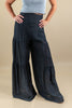Mellow Minded Bowtie Detail Flowy Wide Leg Pants
