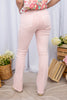 Rosy Dream Pink Bootcut Jeans