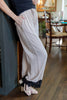 Timeless Romance Lace Trim Wide Leg Linen Blend Pants