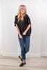 Favorite Things Relaxed Fit V-Neck Dolman Sleeve Blouse
