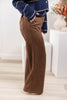 Evening Stroll Stretch Suede Wide Leg Pants