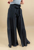 Mellow Minded Bowtie Detail Flowy Wide Leg Pants