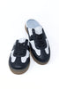 Model Street Black & White Slip On Sneakers