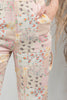 Pastel Patchwork Print Floral Wide Leg Jeans