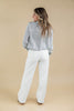 Pure Intent White Patch Pocket Wide Leg Jeans