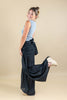Mellow Minded Bowtie Detail Flowy Wide Leg Pants