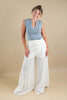Simple Staple U-Neckline Sleeveless Cotton Blend Top