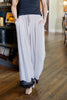 Timeless Romance Lace Trim Wide Leg Linen Blend Pants