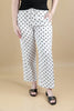 Dotty Darling Polka Dot Wide Leg Ankle Length Pants