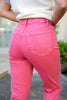 Bright Ideas Straight Leg Coral Red Jeans