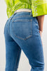Leading Lady Comfort Stretch Frayed Hem Kick Flare Jeans