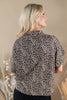 Spots in Style Leopard Mock Neck Top