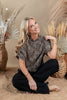 Spots in Style Leopard Mock Neck Top