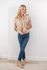 Gracefully Yours Lace Trimmed Satin Blouse