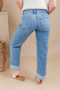 Icon Behavior Distressed Straight Leg Jeans