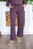 Comfy Hours Fleece Wide Leg Lounge Pants