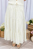 Garden Party Girl Cotton Floral Maxi Skirt