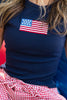 Classic Glory Cotton Blend Graphic American Flag T-Shirt