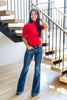 Call The Shots Mid Rise Flare Jeans