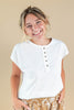 Casual Icon Cap Sleeve Cotton Top