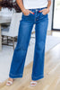 Dark River Clean Wide Leg Jeans