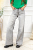 Mercury Rising Gray Wash Wide Leg Jeans