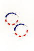 Stars and Glory Hoop Earrings