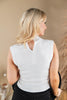 Quiet Luxe Sleeveless Mock Neck Top