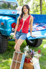 Starburst Babe V-Neck Tank Top