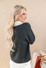 Dreamy Days V-Neck Collared Sweater