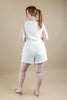 Sandy Horizon Lightweight Pleated Drawstring Waist Shorts