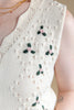 Sassy Stroll Embroidered Floral V-Neck Sleeveless Vest