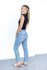 Hot Damn Bleach Wash Boyfriend Jeans