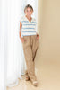 Fresh Breeze Drawstring Waist Wide Leg Pants