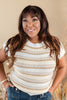 Signature Lines Striped Lightweight Knit Top