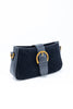 Strut Mode Suede Buckle Bag