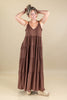 Sunny Day Adjustable Strap Tiered A-Line Maxi Dress