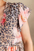 Floral Instinct Leopard & Lily Babydoll Top