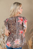 Floral Instinct Leopard & Lily Babydoll Top