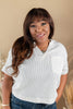 Flow Factor Split Neck Short Sleeve Top