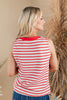 Linear Motion Chevron Stripe Top