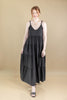Sunny Day Adjustable Strap Tiered A-Line Maxi Dress