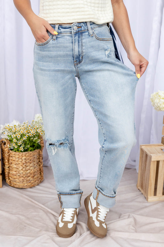 Loop Me In Bandana Loop Boyfriend Jeans