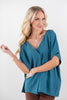 Favorite Things Relaxed Fit V-Neck Dolman Sleeve Blouse