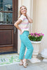 Neon Dreams Tummy Control Turquoise Jeans