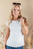 Raw Charm Ribbed Cap Sleeve Top