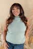 Cozy Cool Sleeveless Turtleneck Sweater