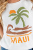 Maui Breeze Tropical Cotton Knit Tank Top